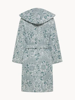 coincasa Accappatoi E Ciabatte|Accappatoio in cotone velour fantasia floreale Azzurro