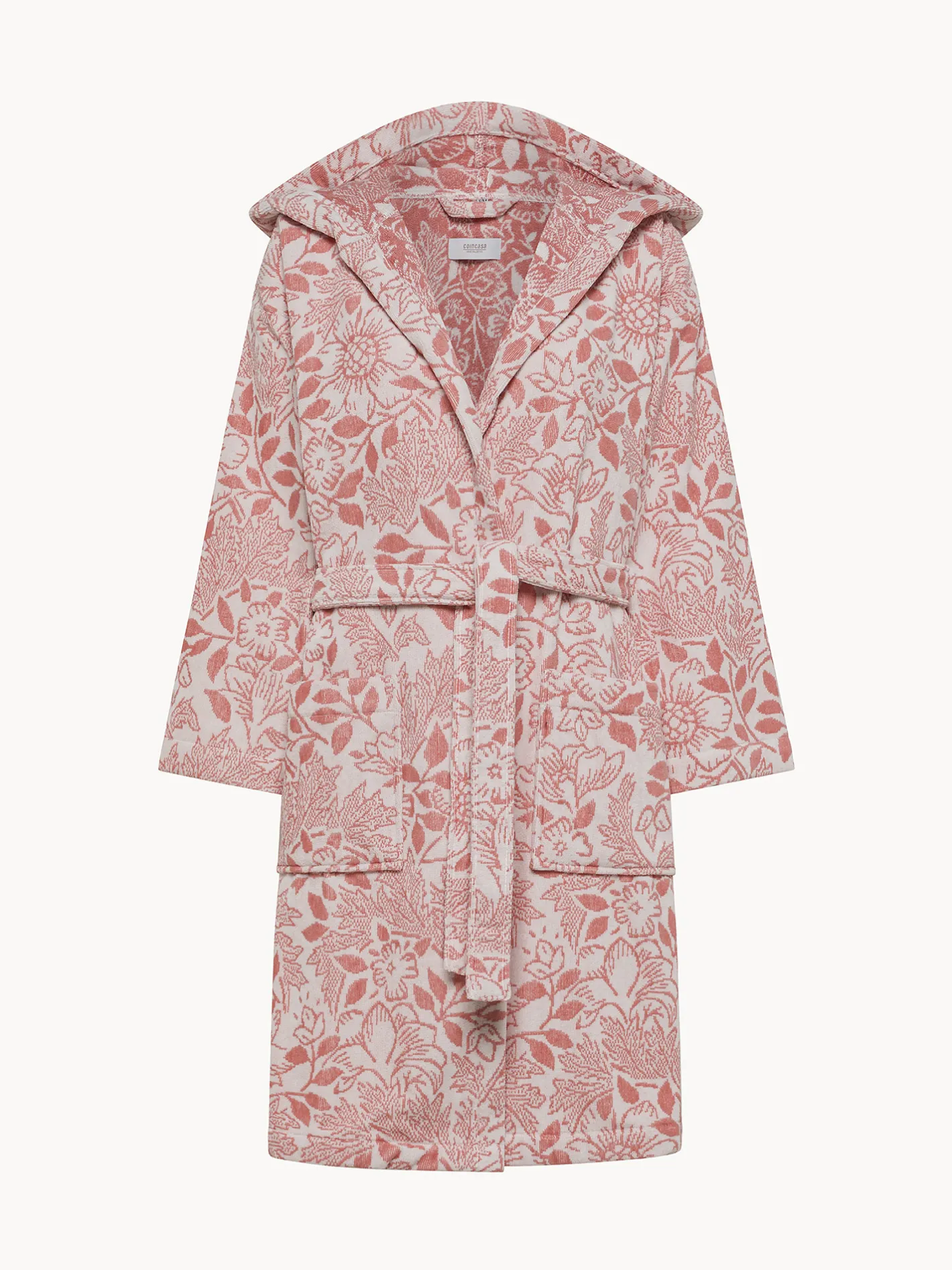 coincasa Accappatoi E Ciabatte|Accappatoio in cotone velour fantasia floreale Rosa