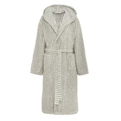 coincasa Accappatoi E Ciabatte|Biancheria Bagno|Accappatoio puro cotone a righe Thermae Beige