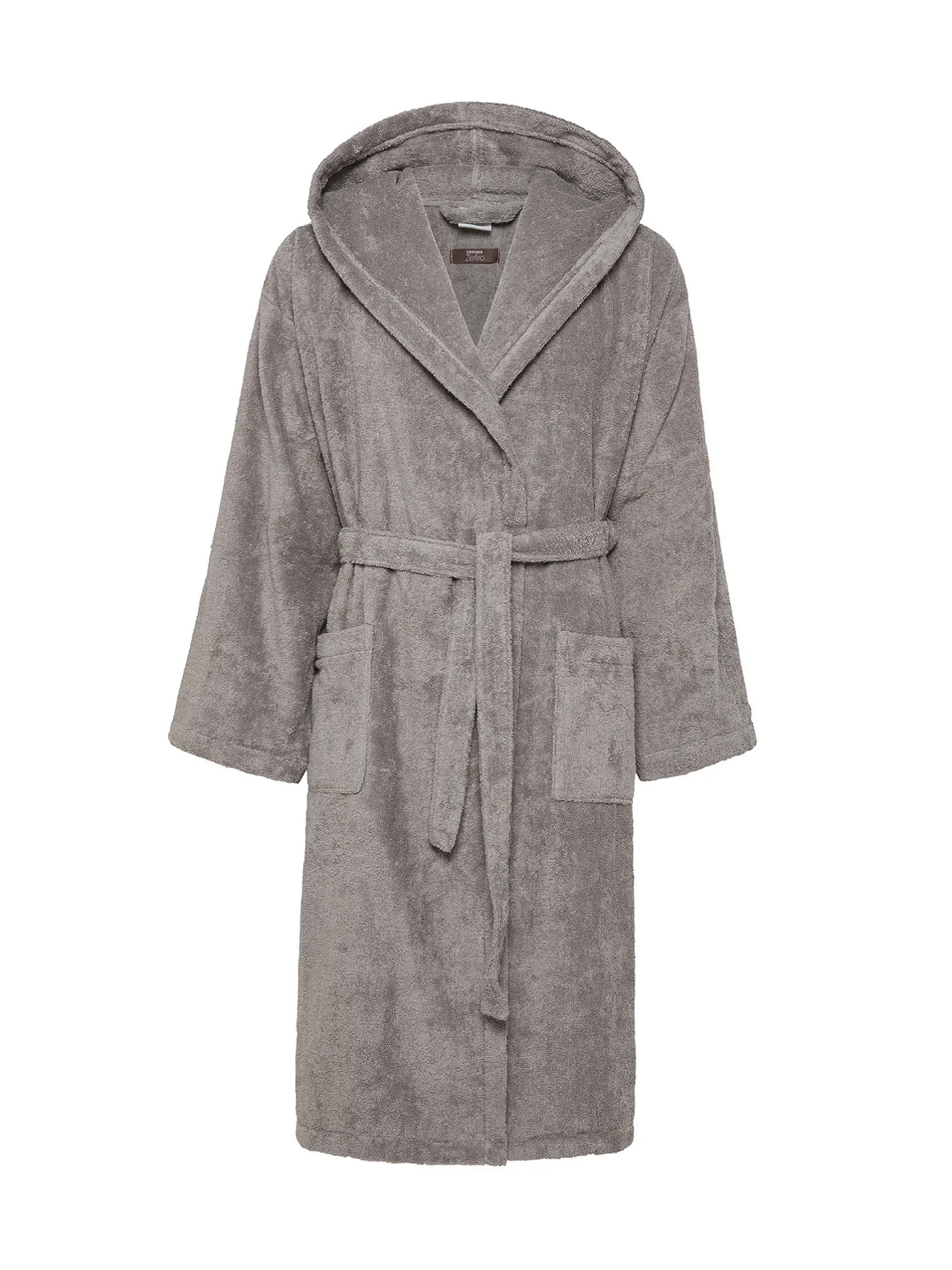 coincasa Accappatoi E Ciabatte|Biancheria Bagno|Accappatoio puro cotone tinta unita Zefiro Grigio