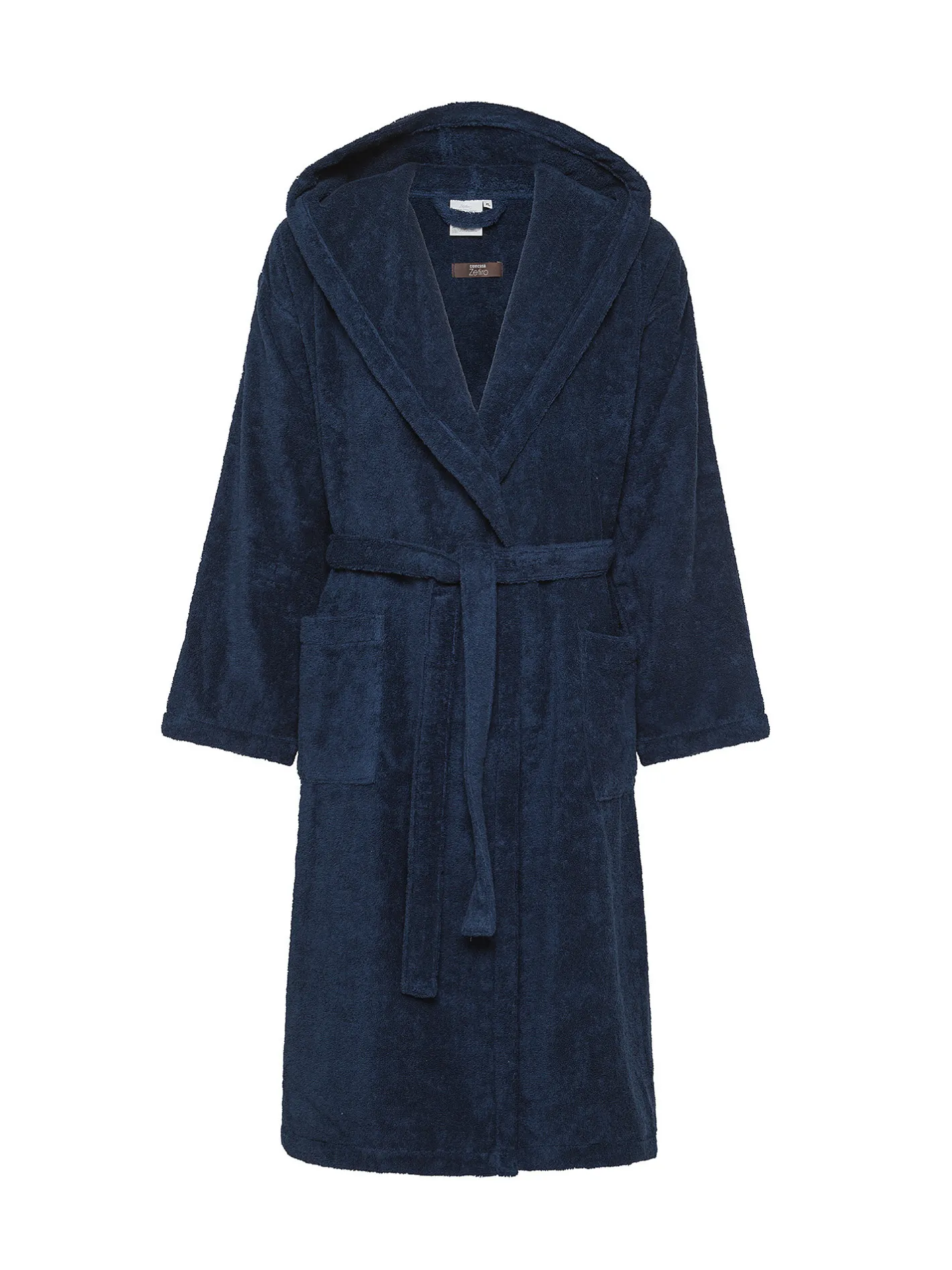 coincasa Accappatoi E Ciabatte|Biancheria Bagno|Accappatoio puro cotone tinta unita Zefiro Blu scuro