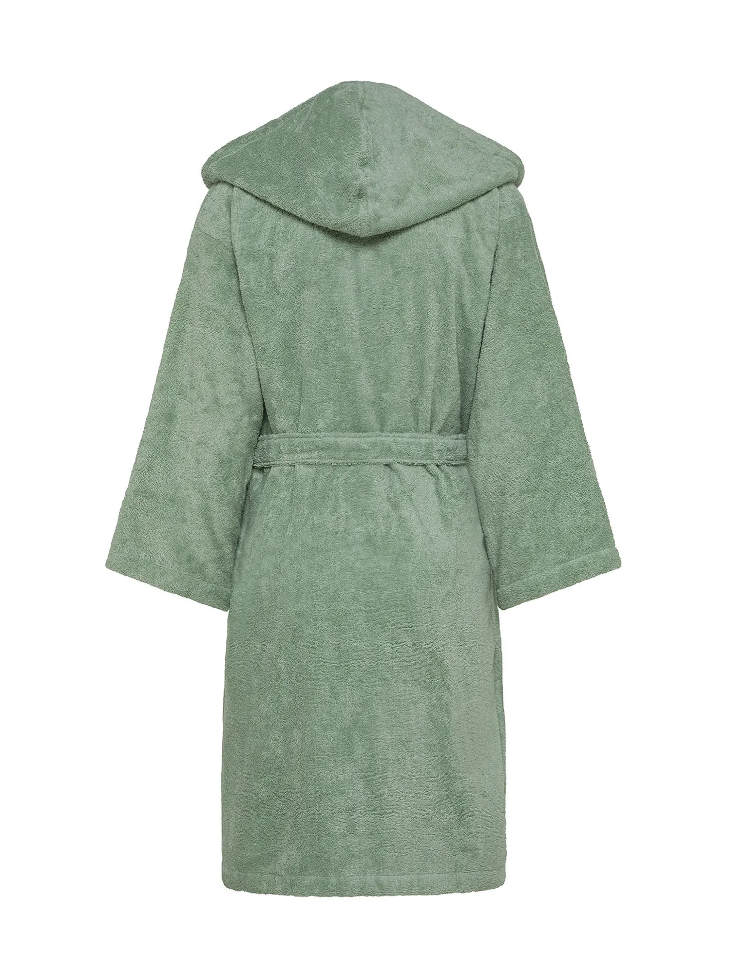 coincasa Accappatoi E Ciabatte|Biancheria Bagno|Accappatoio puro cotone tinta unita Zefiro Verde salvia