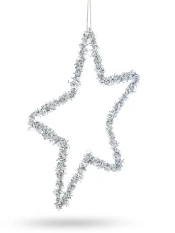 coincasa Palline|Altre Decorazioni|Addobbo albero a stella in plastica Grigio argento