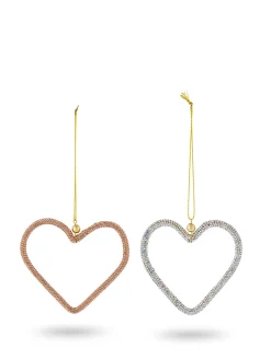 coincasa Altre Decorazioni|Palline|Addobbo albero in plastica a cuore Multicolor