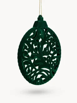 coincasa Palline|Addobbo albero in velluto a medaglione Verde