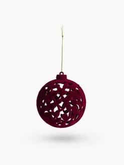 coincasa Palline|Addobbo albero in velluto a Pallina Rosso