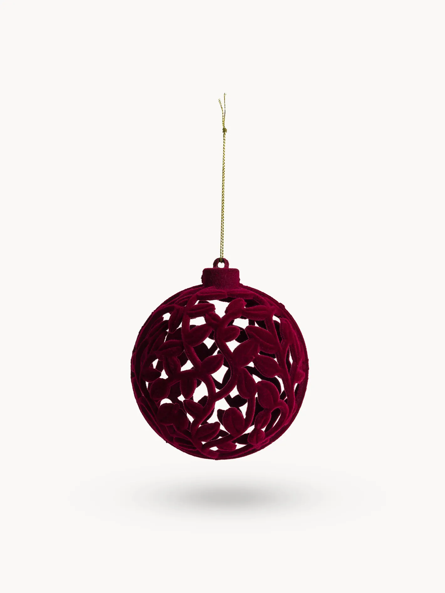 coincasa Palline|Addobbo albero in velluto a Pallina Rosso