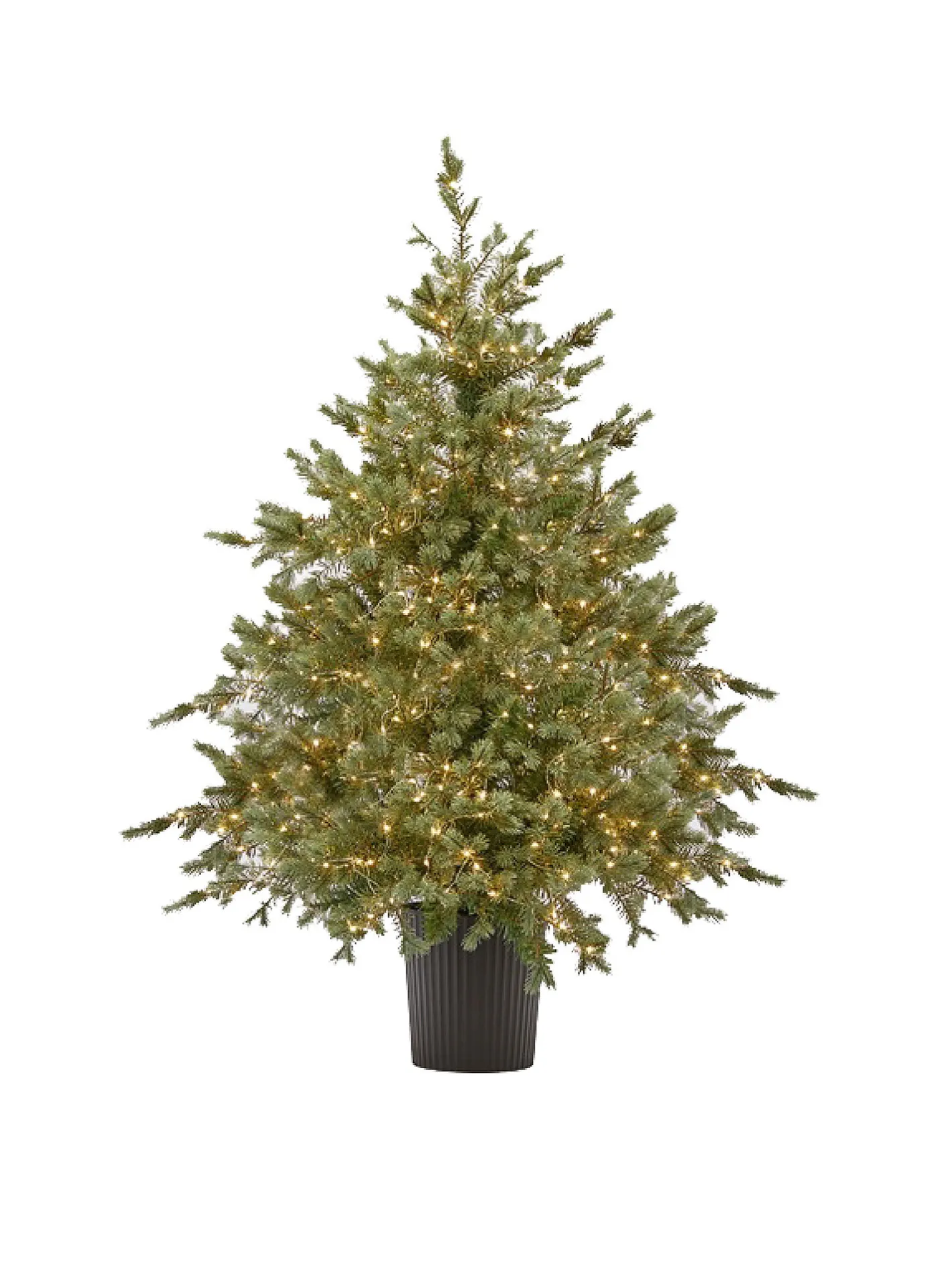 coincasa Altre Decorazioni Natalizie|Alberi Di Natale|Albero di Natale Argen H90 cm e 85 led con vaso Verde