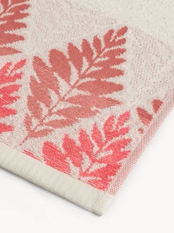 coincasa Asciugamani|Asciugamano bordo jacquard fantasia foglie Rosa