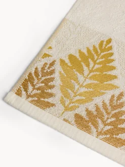 coincasa Asciugamani|Asciugamano bordo jacquard fantasia foglie Verde