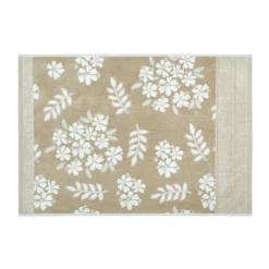 coincasa Asciugamani|Biancheria Bagno|Asciugamano cotone velour motivo floreale Portofino Beige