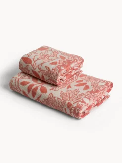 coincasa Asciugamani|Asciugamano in cotone velour fantasia floreale Rosa