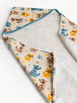 coincasa Asciugamani|Asciugamano in cotone velour stampa animaletti Grigio