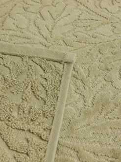 coincasa Asciugamani|Asciugamano in cotone velour motivo in rilievo Verde