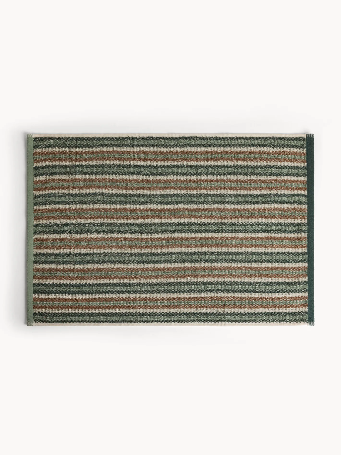 coincasa Asciugamani|Asciugamano in spugna di cotone a righe Verde