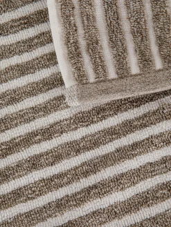 coincasa Asciugamani|Biancheria Bagno|Asciugamano puro cotone a righe Thermae Beige