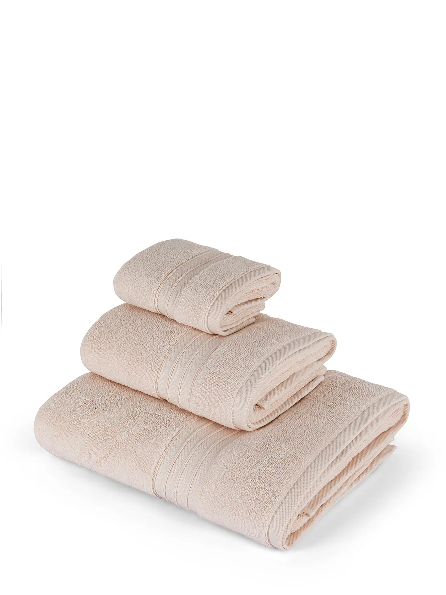 coincasa Asciugamani|Biancheria Bagno|Asciugamano puro cotone tinta unita Thermae Rosa cipria