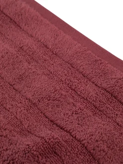 coincasa Asciugamani|Biancheria Bagno|Asciugamano puro cotone tinta unita Zefiro Gold Rosa scuro