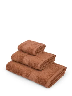 coincasa Asciugamani|Biancheria Bagno|Asciugamano puro cotone tinta unita Zefiro Marrone chiaro