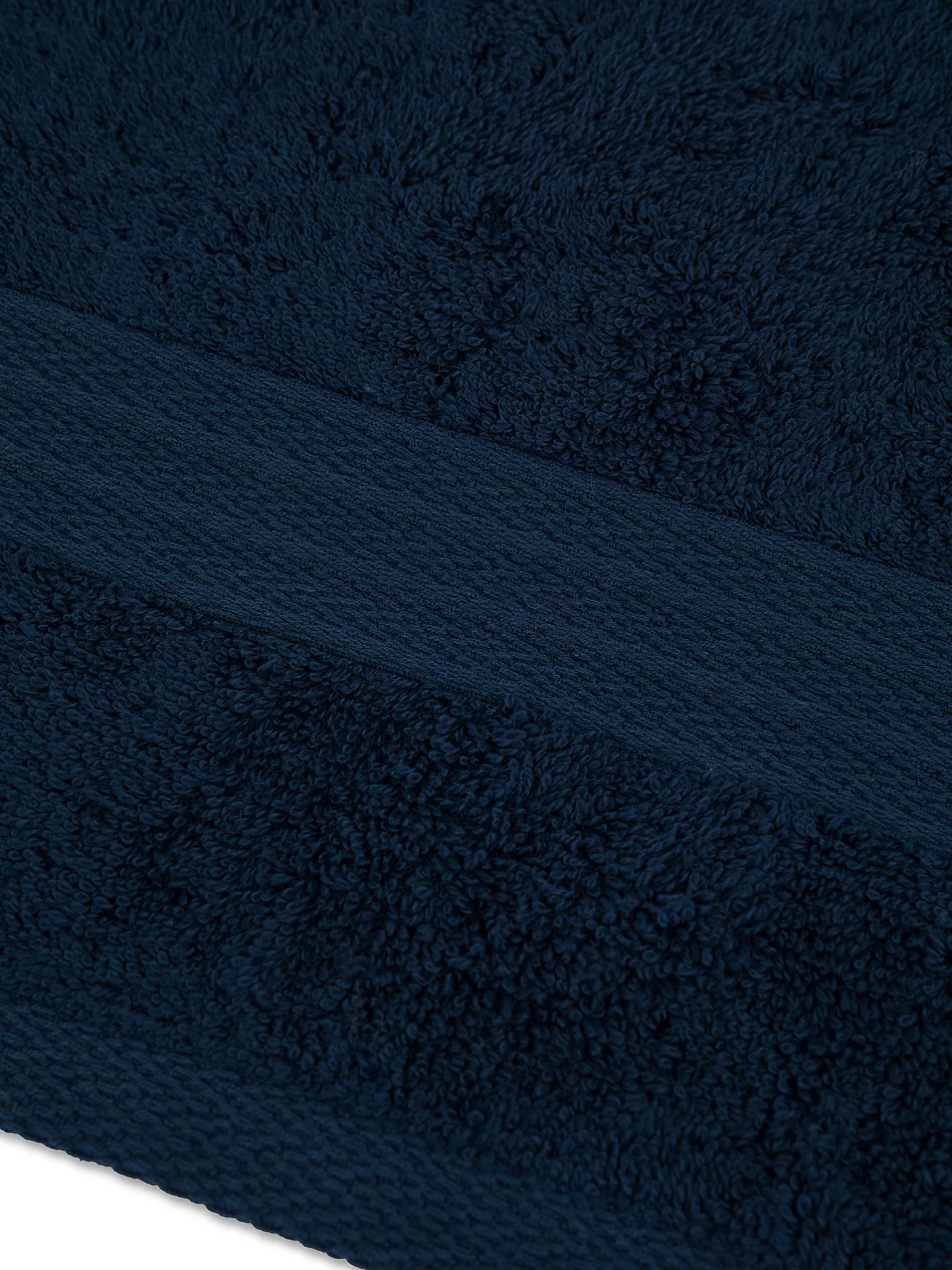 coincasa Asciugamani|Biancheria Bagno|Asciugamano puro cotone tinta unita Zefiro Blu scuro