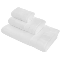 coincasa Asciugamani|Biancheria Bagno|Asciugamano puro cotone tinta unita Thermae Bianco