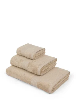 coincasa Asciugamani|Biancheria Bagno|Asciugamano puro cotone tinta unita Zefiro Beige