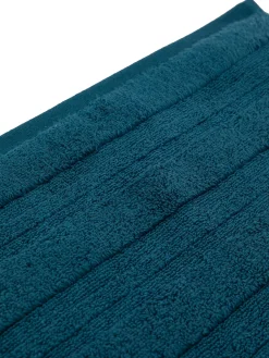 coincasa Asciugamani|Biancheria Bagno|Asciugamano puro cotone tinta unita Zefiro Gold Blu