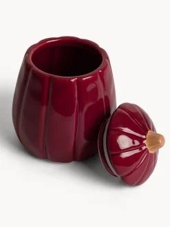 Contenitori E Cestini|Barattolo in porcellana a forma di zucca Viola