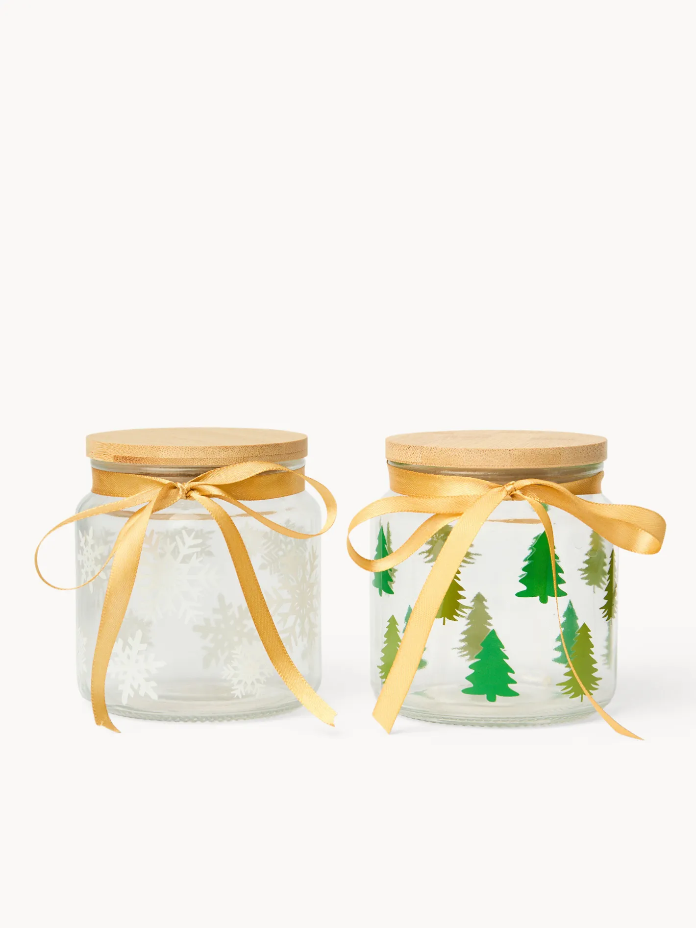 coincasa Contenitori E Cestini|Barattolo in vetro con tappo in bamboo Trasparente