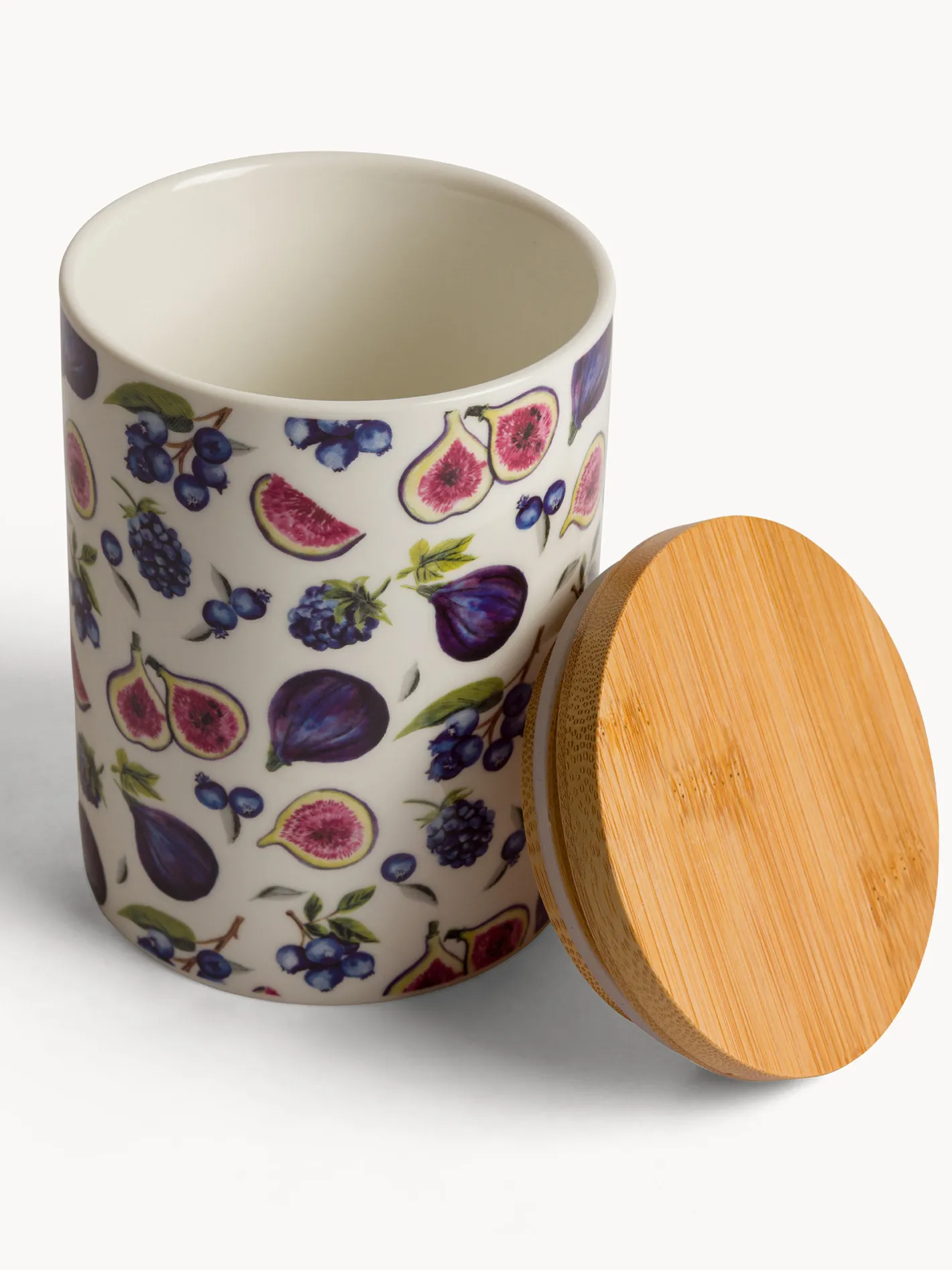 Contenitori E Cestini|Barattolo new bone china motivo fichi Multicolor