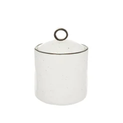 Contenitori E Cestini|Barattolo porcellana Ginevra Bianco