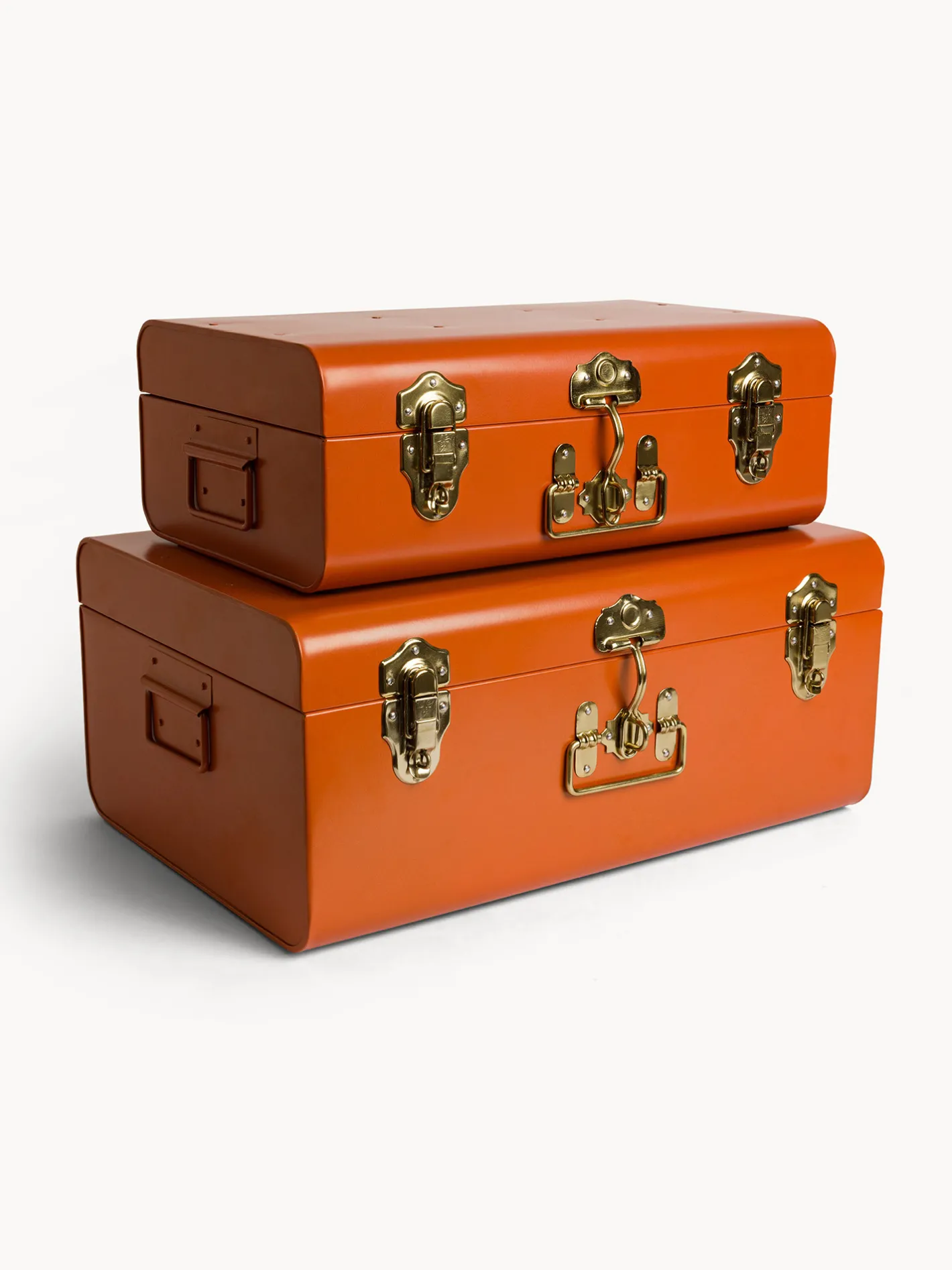 coincasa Arredo Soggiorno|Baule decorativo in ferro verniciato Marrone