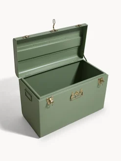 coincasa Arredo Soggiorno|Baule decorativo in ferro verniciato Verde