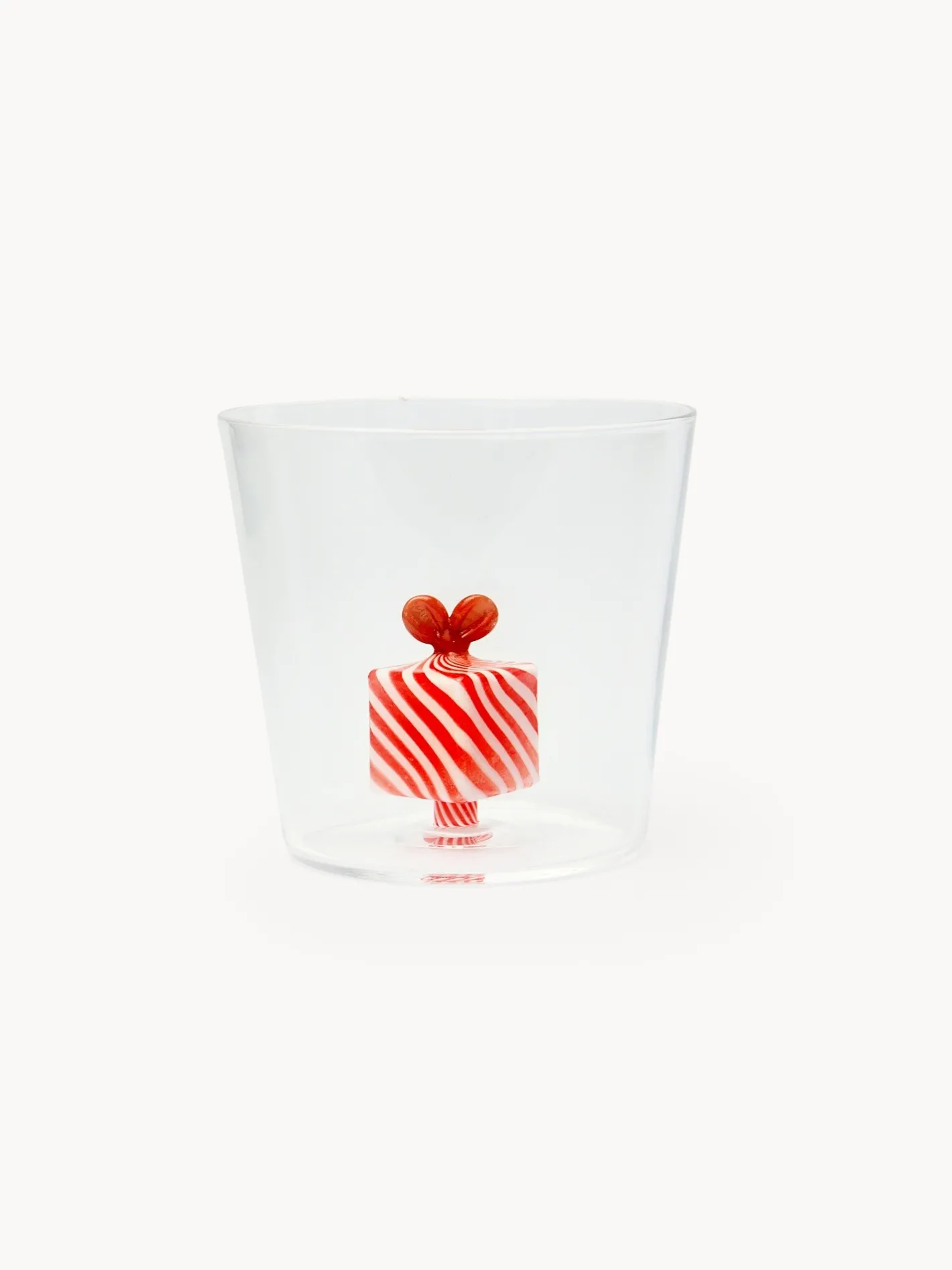 coincasa Bicchieri E Calici|Bicchieri E Calici Natalizi|Bicchiere in vetro borosilicato dettaglio regalo Trasparente