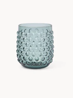 coincasa Bicchieri E Calici|Bicchieri E Calici Natalizi|Bicchiere in vetro lavorazione a bolle Verde