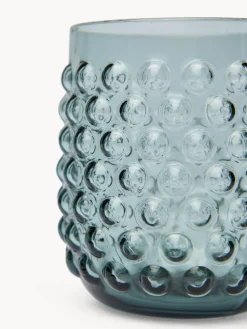 coincasa Bicchieri E Calici|Bicchieri E Calici Natalizi|Bicchiere in vetro lavorazione a bolle Verde