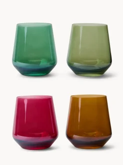 coincasa Bicchieri E Calici|Bicchieri E Calici Natalizi|Bicchieri in vetro colorato Multicolor