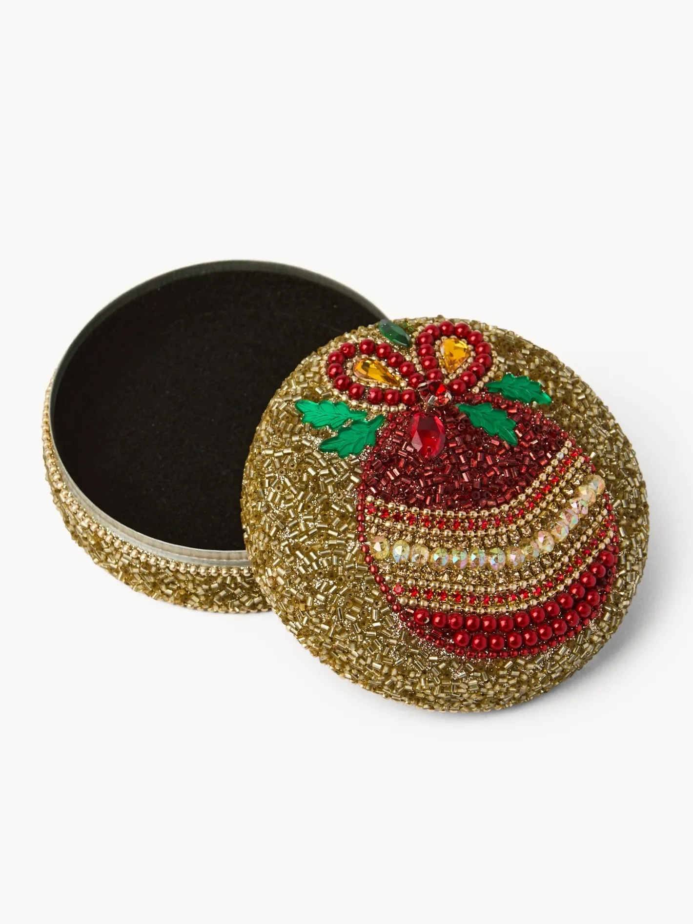 coincasa Soprammobili E Orologi|Altre Decorazioni Natalizie|Box rivestito di perline Multicolor