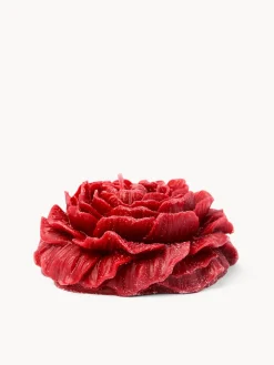 coincasa Candele E Diffusori|Candele Natalizie|Candela a forma di rosa Rosso
