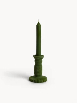 coincasa Candele E Diffusori|Candela con candeliere in cera Verde