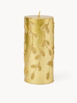 coincasa Candele E Diffusori|Candele Natalizie|Candela con decorazioni glitter Oro