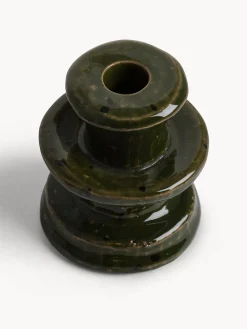 coincasa Lanterne, Candelieri E Portacandele|Candeliere in ceramica Verde scuro