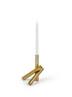 coincasa Lanterne, Candelieri E Portacandele|Lanterne E Vasi Da Esterno|Candeliere in metallo dorato Oro