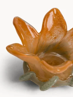 coincasa Lanterne, Candelieri E Portacandele|Candeliere in vetro colorato in pasta Arancione