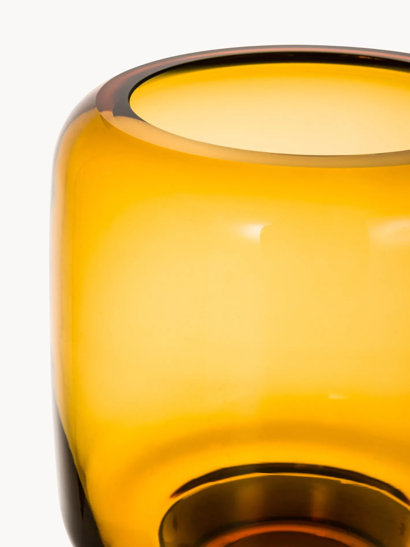 coincasa Lanterne, Candelieri E Portacandele|Candeliere in vetro colorato in pasta Giallo