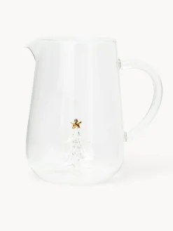 coincasa Caraffe E Decanter|Bicchieri E Calici Natalizi|Caraffa in vetro borosilicato dettaglio alberello Trasparente