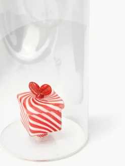 coincasa Bicchieri E Calici|Bicchieri E Calici Natalizi|Caraffa in vetro borosilicato dettaglio regalo Trasparente