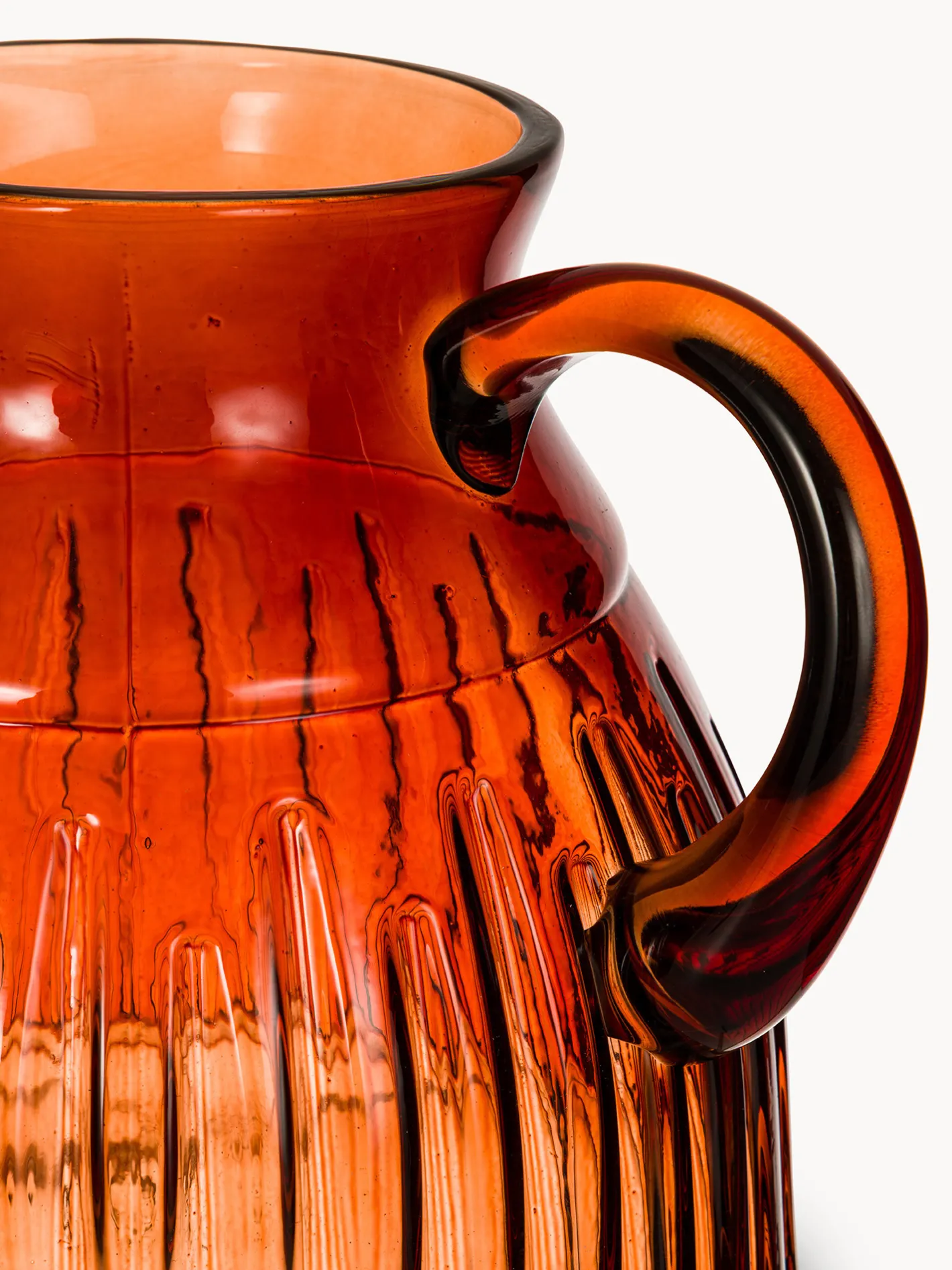 coincasa Soprammobili E Orologi|Caraffa in vetro colorato Rosso