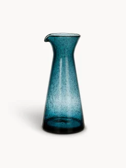 coincasa Caraffe E Decanter|Caraffa in vetro sodalime con bolle Blu