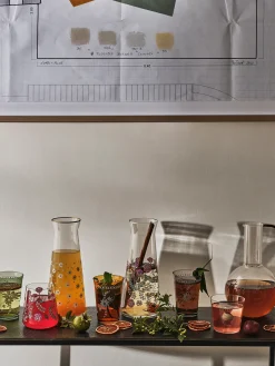 coincasa Caraffe E Decanter|Caraffa vetro borosilicato manico ambra Trasparente